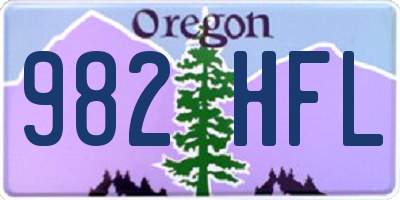 OR license plate 982HFL