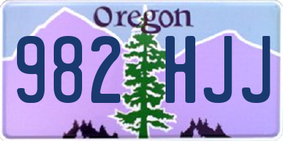 OR license plate 982HJJ