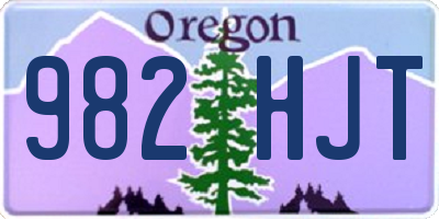 OR license plate 982HJT