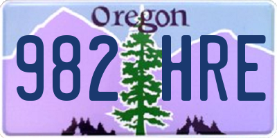 OR license plate 982HRE