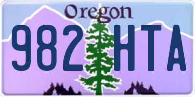 OR license plate 982HTA