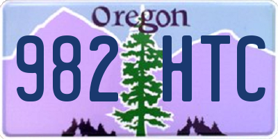 OR license plate 982HTC