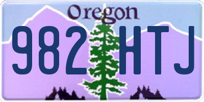 OR license plate 982HTJ