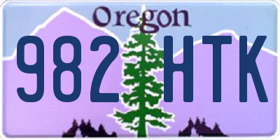 OR license plate 982HTK