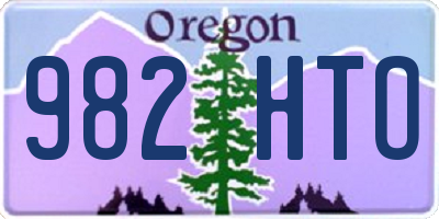 OR license plate 982HTO