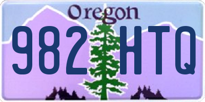 OR license plate 982HTQ