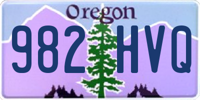 OR license plate 982HVQ