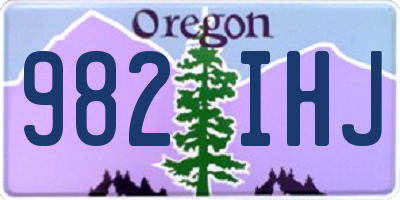 OR license plate 982IHJ
