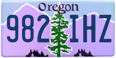 OR license plate 982IHZ