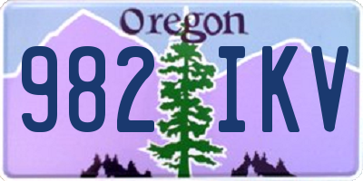 OR license plate 982IKV