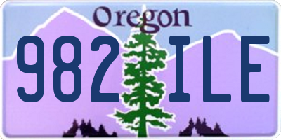 OR license plate 982ILE