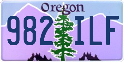 OR license plate 982ILF