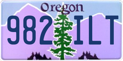 OR license plate 982ILT