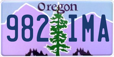 OR license plate 982IMA
