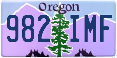 OR license plate 982IMF