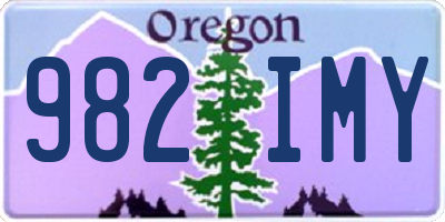 OR license plate 982IMY
