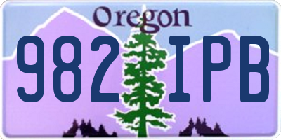 OR license plate 982IPB