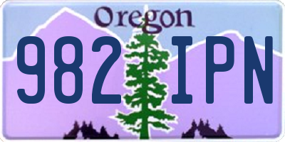 OR license plate 982IPN