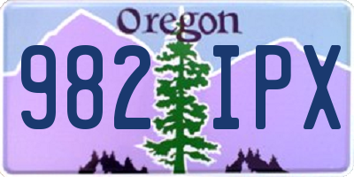 OR license plate 982IPX