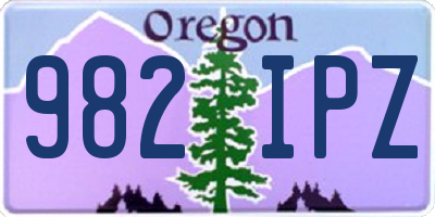 OR license plate 982IPZ