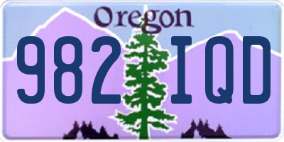OR license plate 982IQD