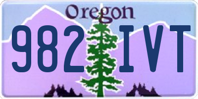 OR license plate 982IVT