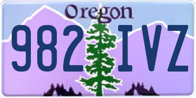 OR license plate 982IVZ