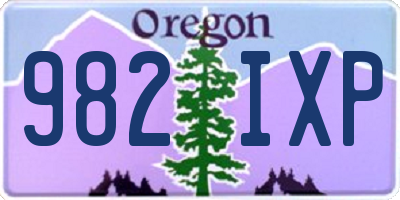 OR license plate 982IXP