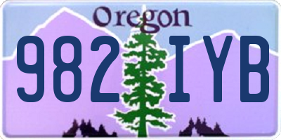 OR license plate 982IYB