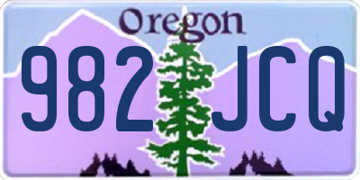 OR license plate 982JCQ