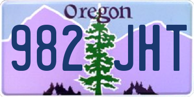 OR license plate 982JHT