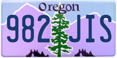 OR license plate 982JIS