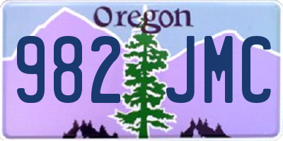 OR license plate 982JMC