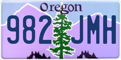 OR license plate 982JMH