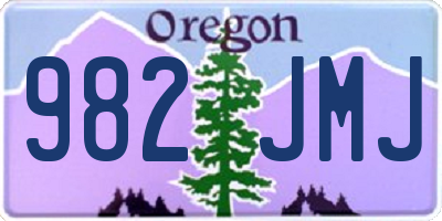 OR license plate 982JMJ