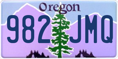 OR license plate 982JMQ