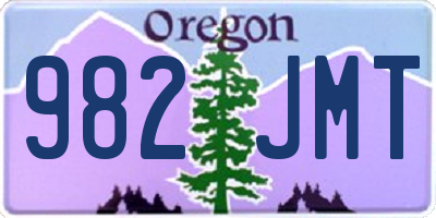 OR license plate 982JMT