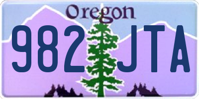 OR license plate 982JTA