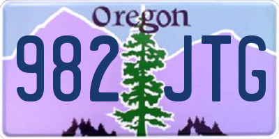 OR license plate 982JTG