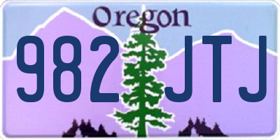 OR license plate 982JTJ