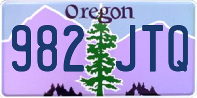 OR license plate 982JTQ