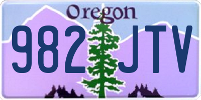 OR license plate 982JTV