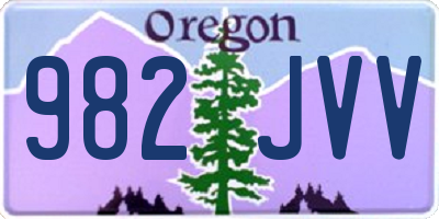 OR license plate 982JVV