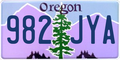OR license plate 982JYA