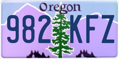 OR license plate 982KFZ