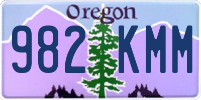 OR license plate 982KMM