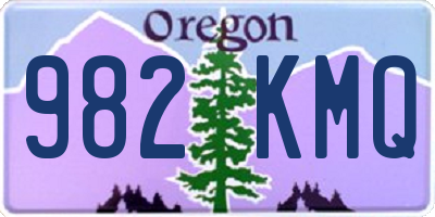 OR license plate 982KMQ