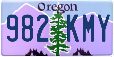 OR license plate 982KMY