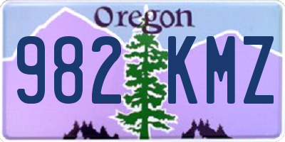 OR license plate 982KMZ