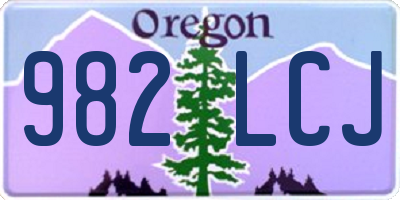 OR license plate 982LCJ